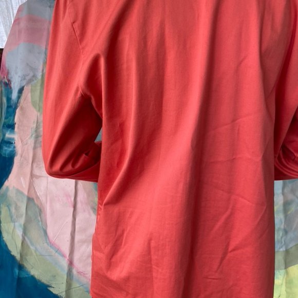 Ladies Blouse Orange, By August Silk LOGIC, Sz 8 - Picture 4 of 12